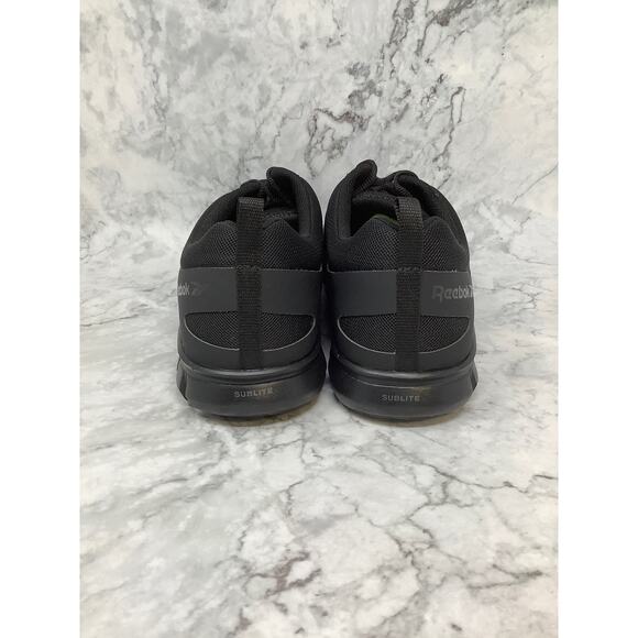 Reebok Size 14M Black Sublite Cushion Athletic Work Shoes Composite Toe P13-1 - Picture 5 of 11